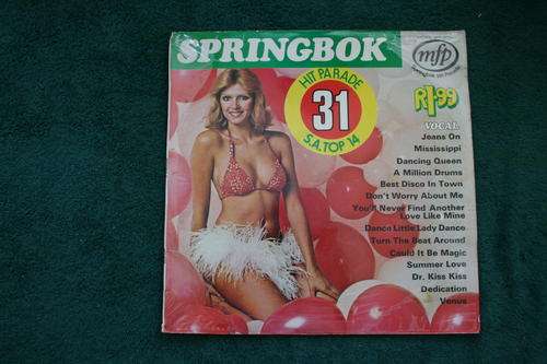 SPRINGBOK HIT PARADE VOL:  31 -- VINYL LP RECORD