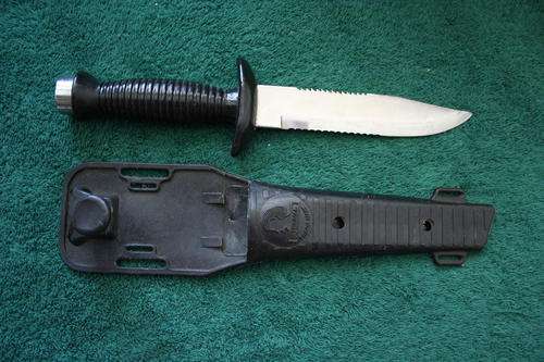 ETERNAL DIVING KNIFE WITH SHEATH--STAINLESS STEEL
