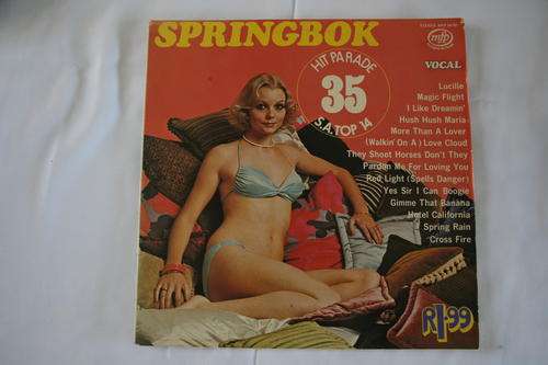 SPRINGBOK HIT PARADE VOL: 35 -- VINYL LP RECORD