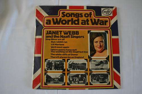 JANET WEBB -- SONGS OF A WORLD AT WAR -- VINYL LP RECORD