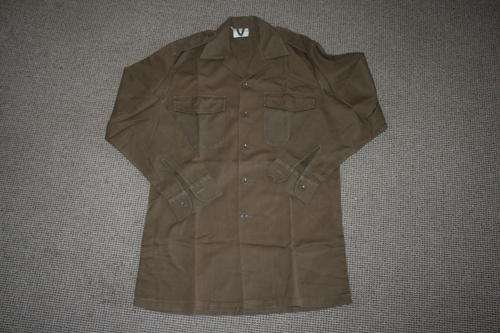 SADF NUTRIA BROWN SHIRT--SIZE:MEDIUM -- AS USED IN BUSH WAR