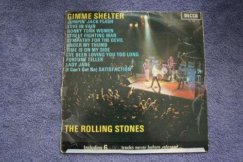 THE ROLLING STONES --- GIMME SHELTER --- VINYL LP RECORD