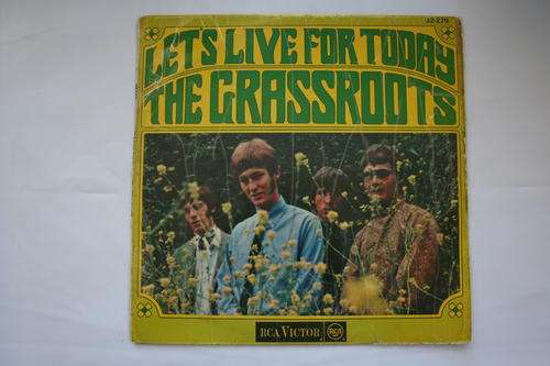 THE GRASSROOTS --- LETS LIVE FOR TODAY -- VINYL LP RECORD