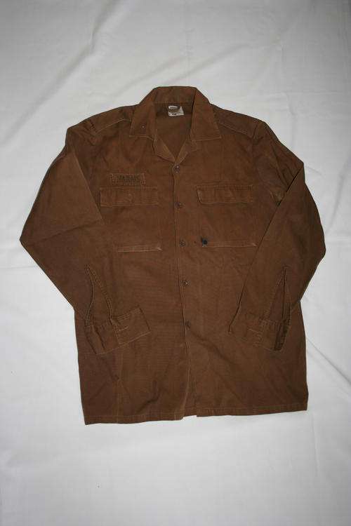 SADF NUTRIA BROWN SHIRT--SIZE:102CM CHEST -- AS USED IN BUSH WAR