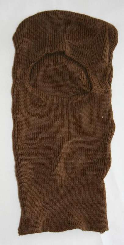 SADF- ARMY BROWN KNITTED BALACLAVA -- BUSH WAR ERA