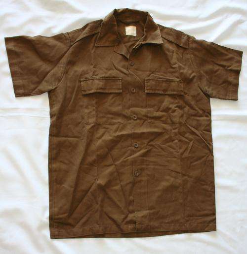 SADF NUTRIA BROWN SHIRT--SIZE : LARGE -- AS USED IN BUSH WAR