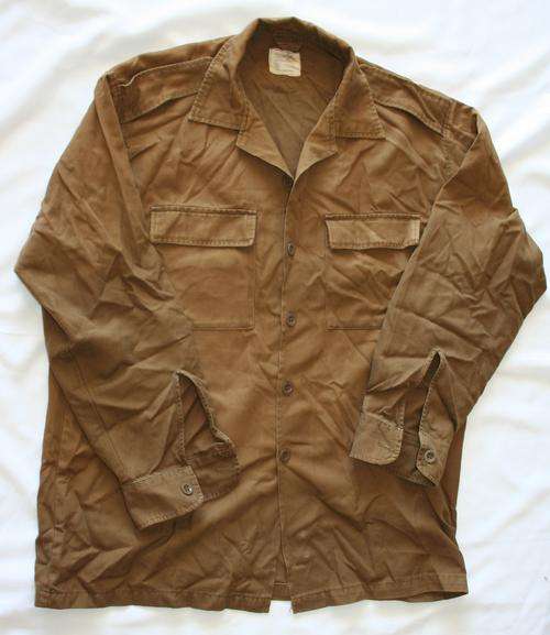 SADF NUTRIA BROWN SHIRT--SIZE : LARGE -- AS USED IN BUSH WAR