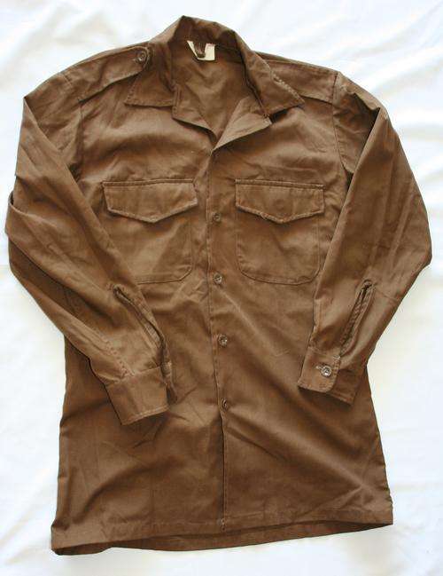 SADF NUTRIA BROWN SHIRT--SIZE : LARGE -- AS USED IN BUSH WAR