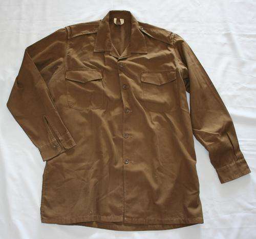 SADF NUTRIA BROWN SHIRT--SIZE : EXTRA LARGE -- AS USED IN BUSH WAR