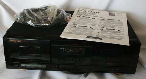 SANSUI D-X310W DOUBLE CASSETTE DECK-- very good condition