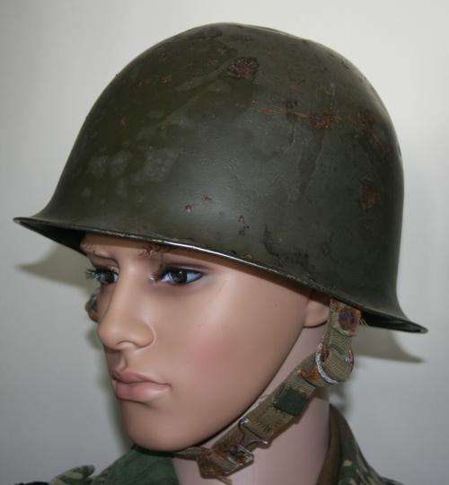 SADF -- ARMY STEEL HELMET WITH INNER LINER-- COMPLETE--BUSH WAR ERA