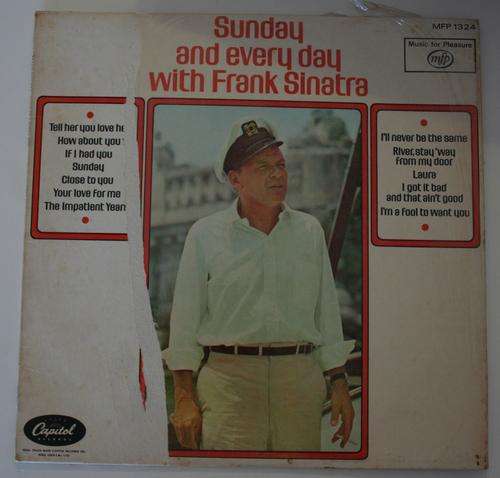 FRANK SINATRA -- SUNDAY AND EVERYDAY -- VINYL LP RECORD