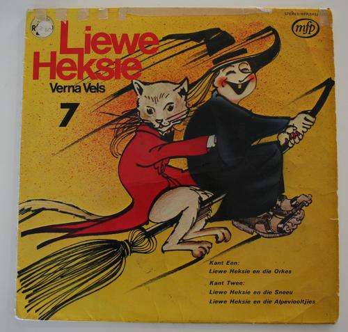 LIEWE HEKSIE VOL 7 -- VERNA VELS -- VINTAGE AFRIKAANS KIDDIES VINYL LP RECORD