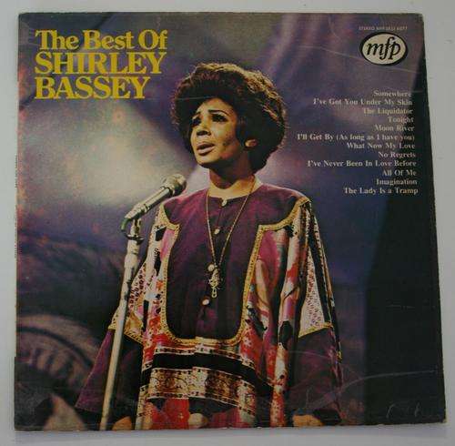 THE BEST OF SHIRLEY BASSEY -- VINYL LP RECORDS