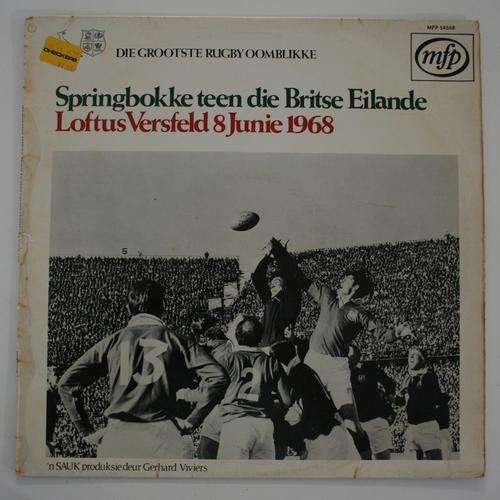 SPRINGBOKKE TEEN BRITSE EILANDE -- LOFTUS VERSFELD 8 JUNIE 1968 -- VINYL LP RECORD