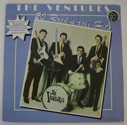 THE VENTURES -- 20 ROCK AND ROLL HITS --VINYL LP RECORD