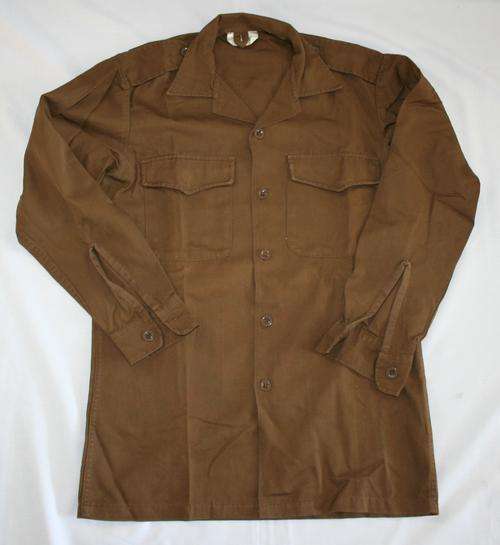 SADF NUTRIA BROWN SHIRT--SIZE:MEDIUM -- AS USED IN BUSH WAR