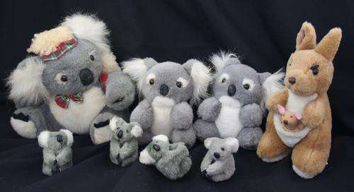 AUSTRALIAN THEMED STUFFED ANIMAL LOT -- 8 PIECES !!
