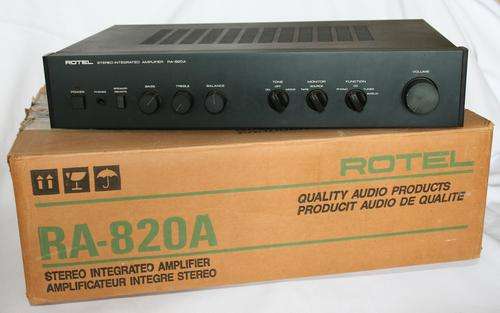 ROTEL RA-820A STEREO INTEGRATED AMPLIFIER -- INCREDIBLE CONDITION