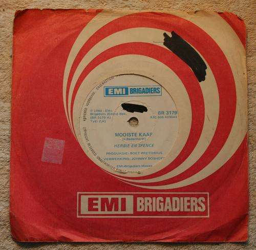 HERBIE & SPENCE -- MOOISTE KAAP -- 45 RPM 7 inch Single vinyl record