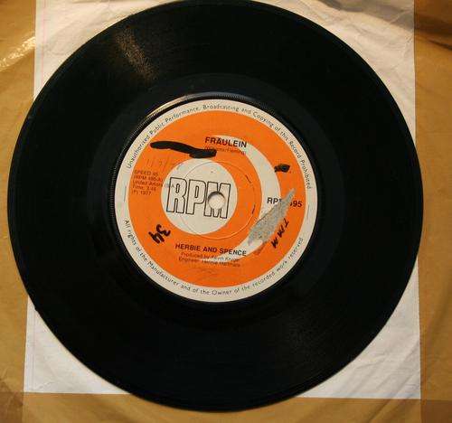 HERBIE & SPENCE -- FRAULEIN -- 45 RPM 7 inch Single vinyl record