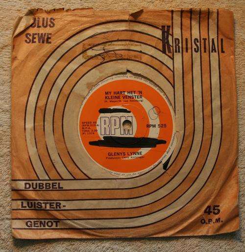 GLENYS LYNNE -- MY HART HET N KLEINE VENSTER -- 45 RPM 7 inch Single vinyl record