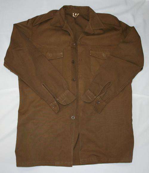 SADF NUTRIA BROWN SHIRT--SIZE: EXTRA LARGE -- AS USED IN BUSH WAR