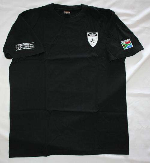 SANDF -- 5 SPECIAL FORCES REGIMENT T-SHIRT -- SIZE XL -- BRAND NEW