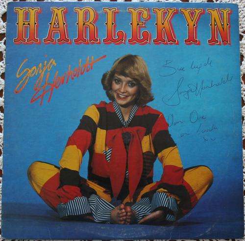 SONJA HERHOLDT -- HARLEKYN -- SIGNED -- VINTAGE AFRIKAANS VINYL LP RECORD