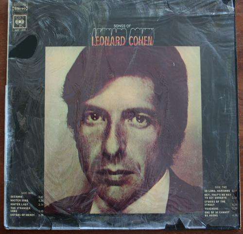 LEONARD COHEN -- SONGS -- VINYL LP RECORD