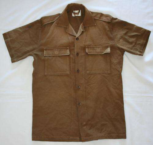 SADF NUTRIA BROWN SHIRT--SIZE:MEDIUM -- AS USED IN BUSH WAR
