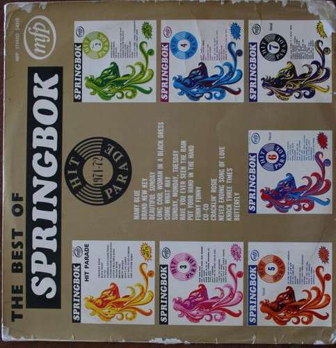 BEST OF SPRINGBOK HIT PARADE, VOL 1 1971-72 --- VINYL LP RECORD