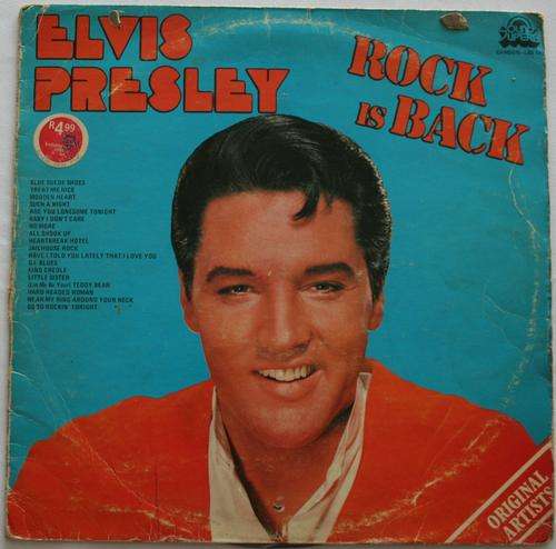 ELVIS PRESLEY -- ROCK IS BACK -- VINYL LP RECORD