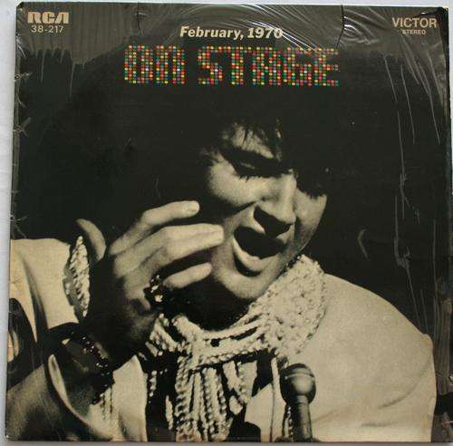 ELVIS PRESLEY -- ON STAGE --  VINYL LP RECORD