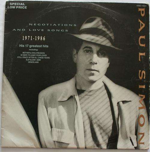 PAUL SIMON -- NEGOTIATIONS AND LOVE SONGS -- DOUBLE VINYL LP RECORD