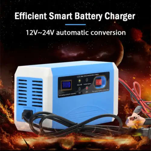 Car Battery Charger 12V and 24V Fully Automatic Smart Battery Maintenance Lead Acid Battery
