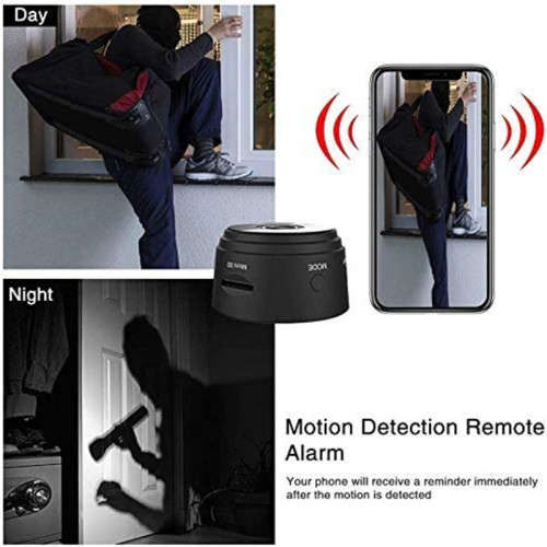 1080P Portable Mini Wireless Hidden WiFi Camera with Sensori Night Vision