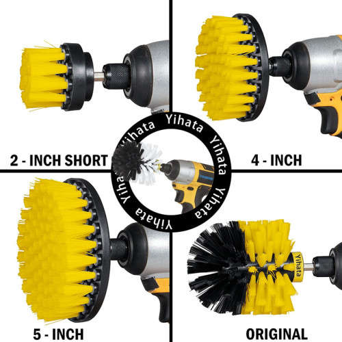 Drill Brush Set Floor Scrubbing Brush Is Suitable For / Car / Carpet / Deck Tile / Bathroom Cleaning