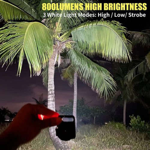 Mini LED Flashlight Keychain, Usb Charging, Small Outdoor Camping Light, Bottle Opener