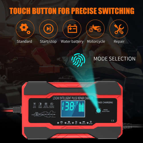 Battery Charger 10R 12V And 24V Fully Automatic Smart Car Battery Charger, Battery Maintainer