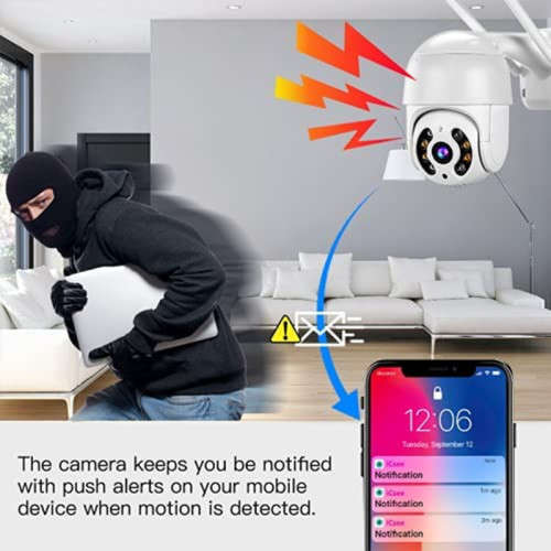 WiFi Surveillance Camera Two-Way Audio Motion Detection Best Night Vision Waterproof Voice Alert