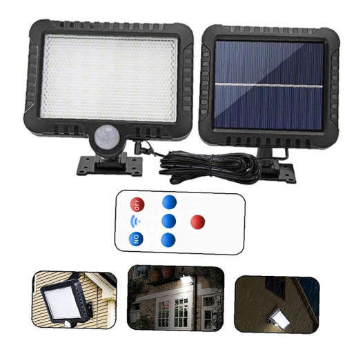 LED Smart Wall Light Waterproof Motion Sensor Solar Powered Ideal for Garden or Path Lights