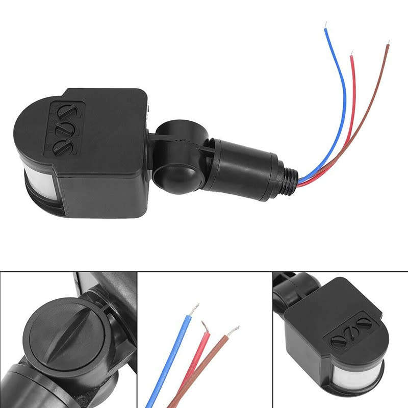 Smart Infrared PIR Motion Sensor Switch 180 Degree 220V Waterproof