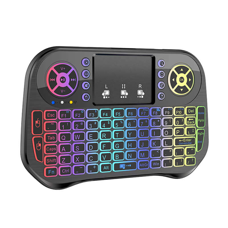 Bluetooth Backlit Keyboard 2.4G Mini Wireless Smart Touchpad for Computer TV