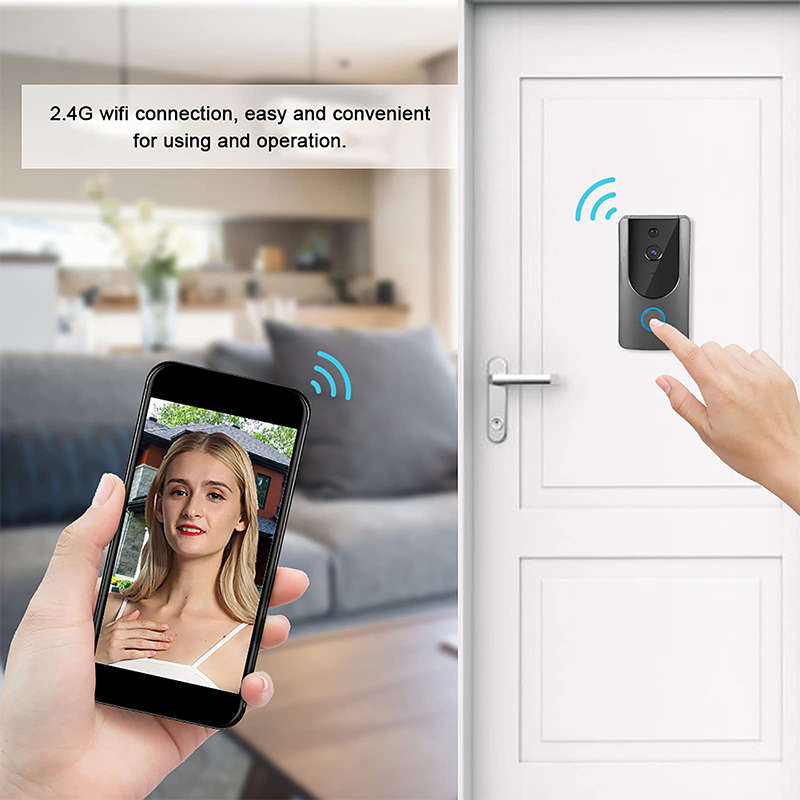 Wireless Wifi Video Smart Doorbell Video Ring Intercom Camera with Night Vision Home Security