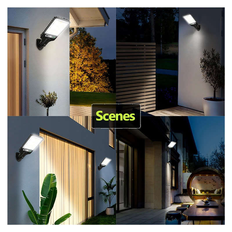 LED Solar Street Light With Motion Sensor Suitable For Outdoor Courtyard Walkways