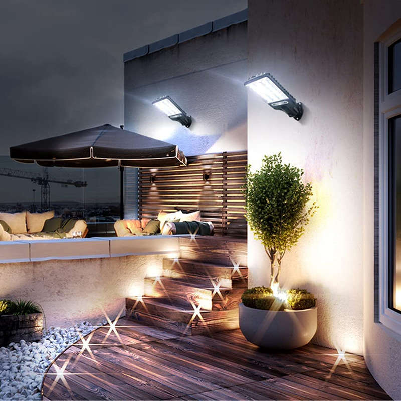 LED Solar Street Light With Motion Sensor Suitable For Outdoor Courtyard Walkways