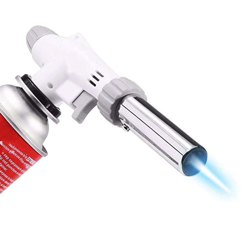 Metal Flame Gun Welding Gas Lighter Heating Ignition Kitchen Butane Camping Portable