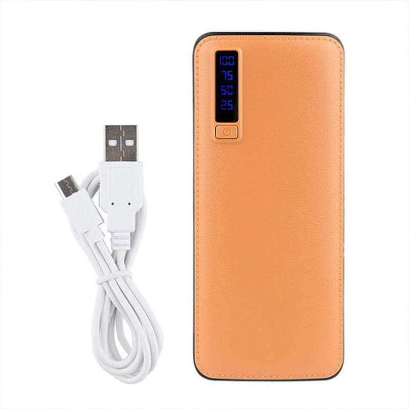Mobile Power Supply External 3 Usb Portable 20000mah With Led Light