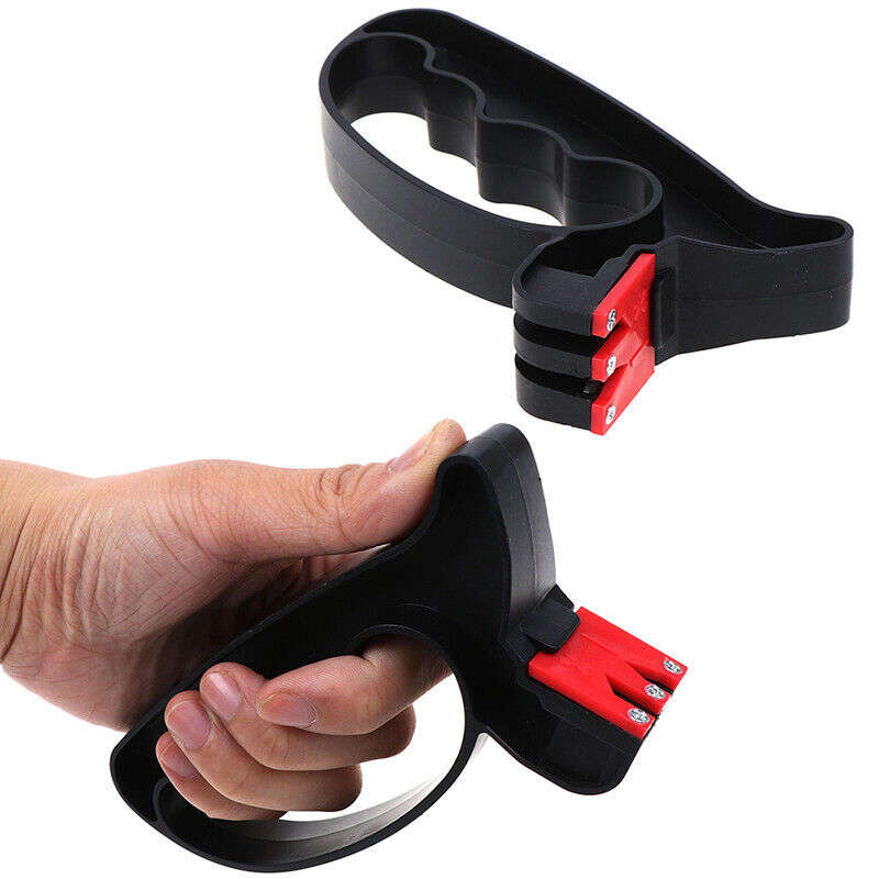 Knife Sharpener Tool Blade Hand Guard 2 In 1